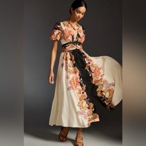 Anthropologie Catalina Button Front Dress